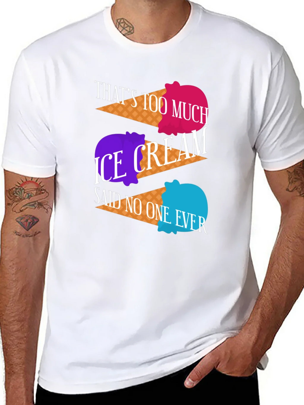 Ice Cream Lover T-Shirt - Too Much product image 7