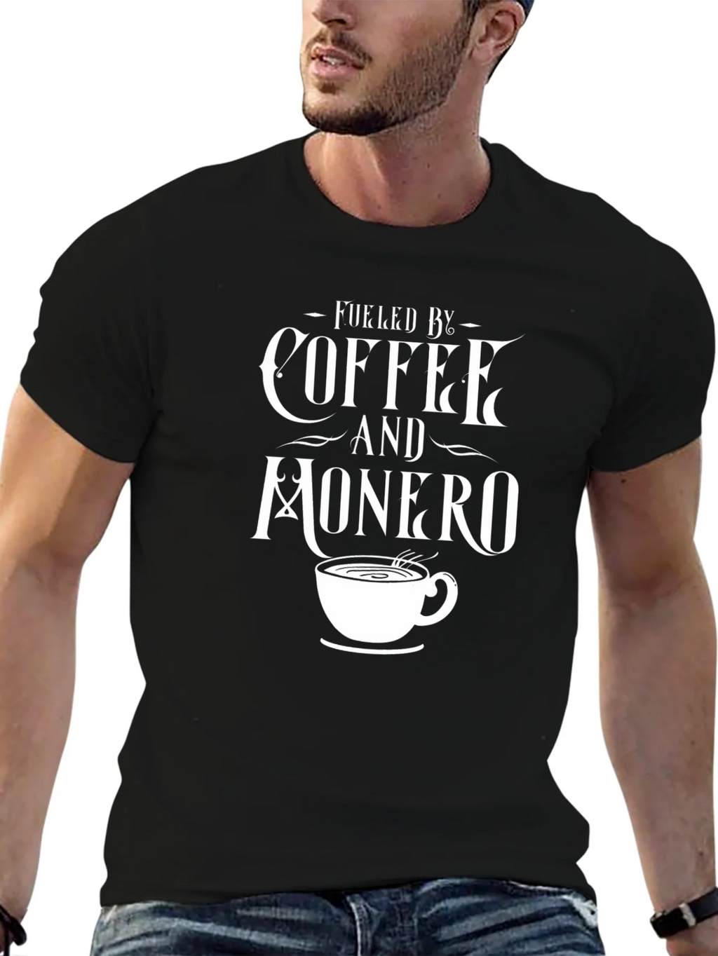 Fueled by Coffee and Monero T-Shirt product image 6