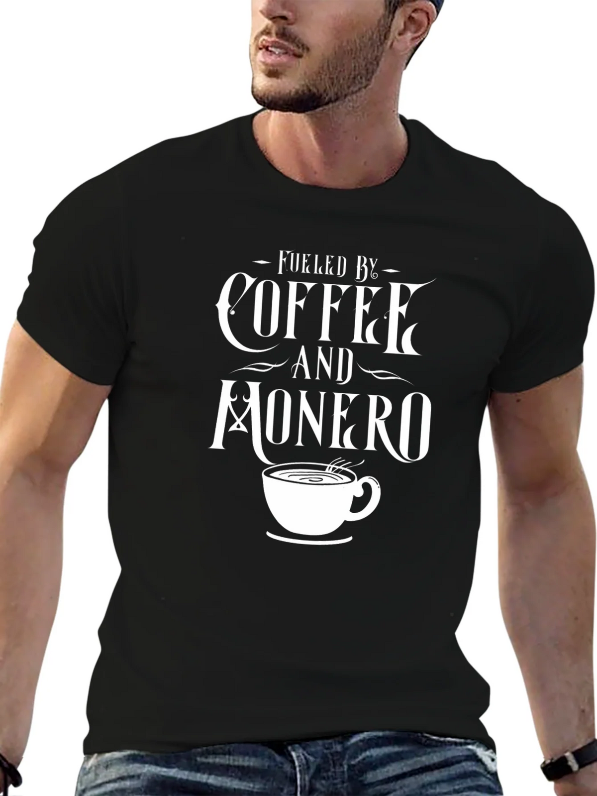 Fueled by Coffee and Monero T-Shirt product image 6