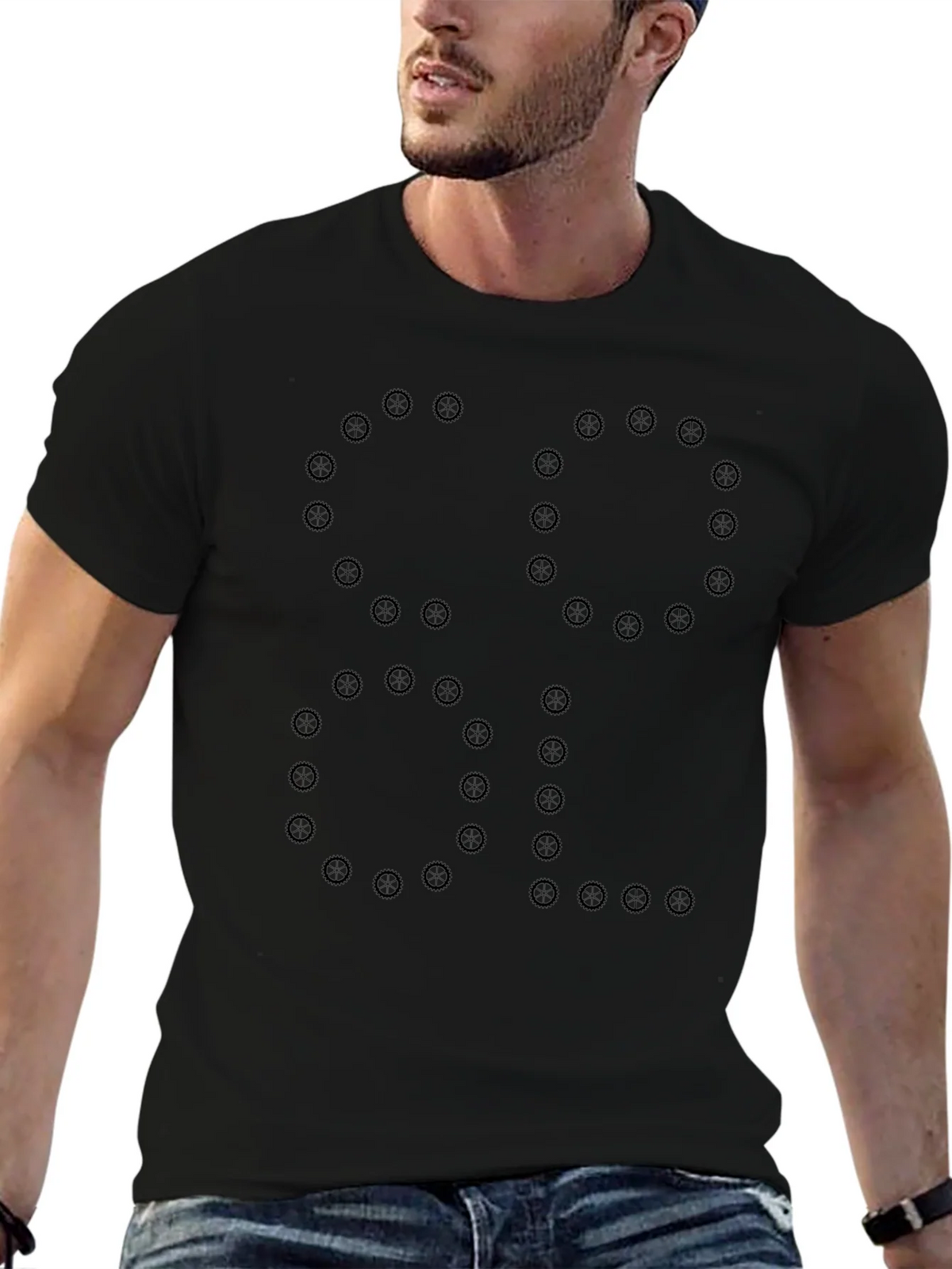 Cool Gears Graphic Tee - Black product image 6