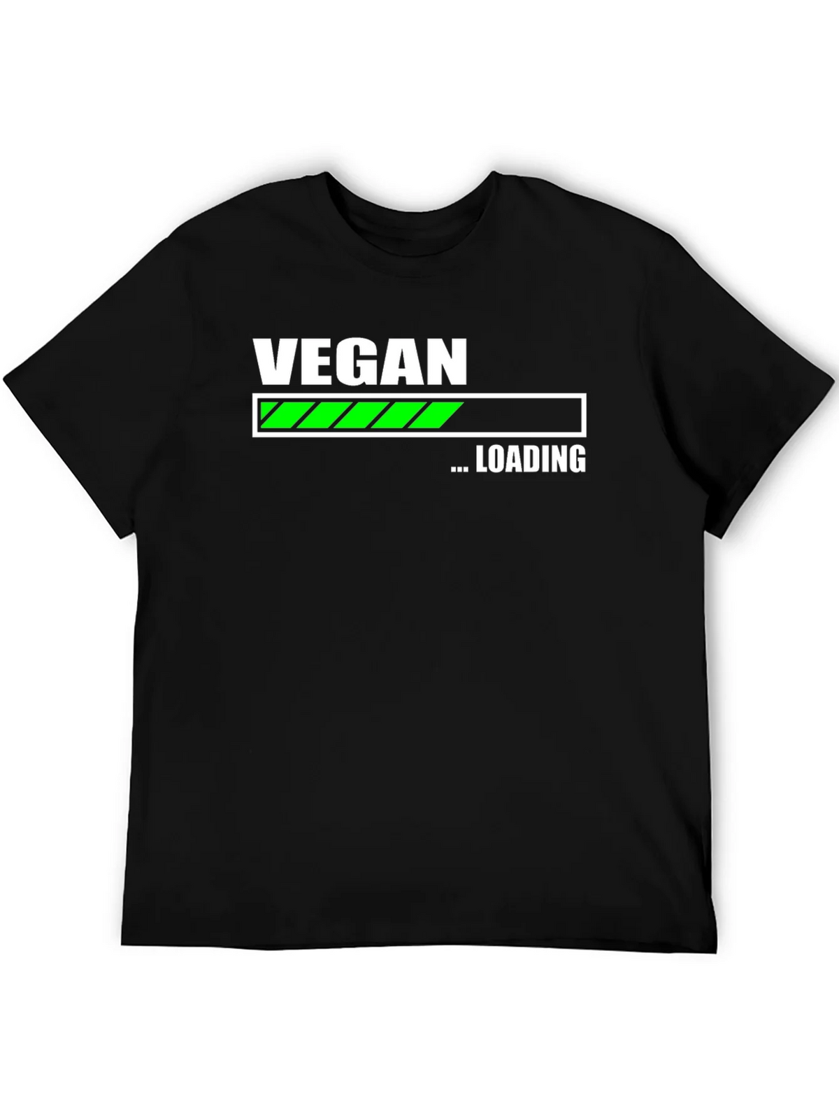 Vegan Loading T-Shirt - Black Cotton Blend product image 5
