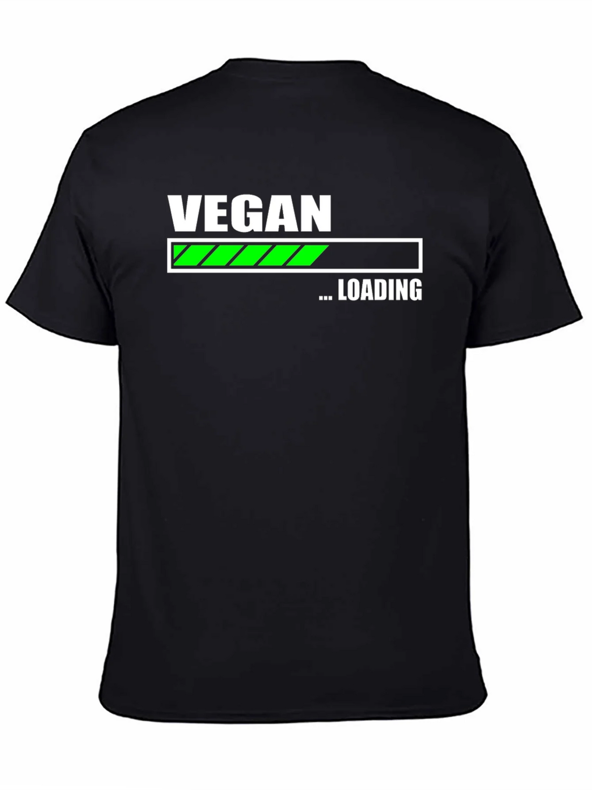 Vegan Loading T-Shirt - Black Cotton Blend product image 4