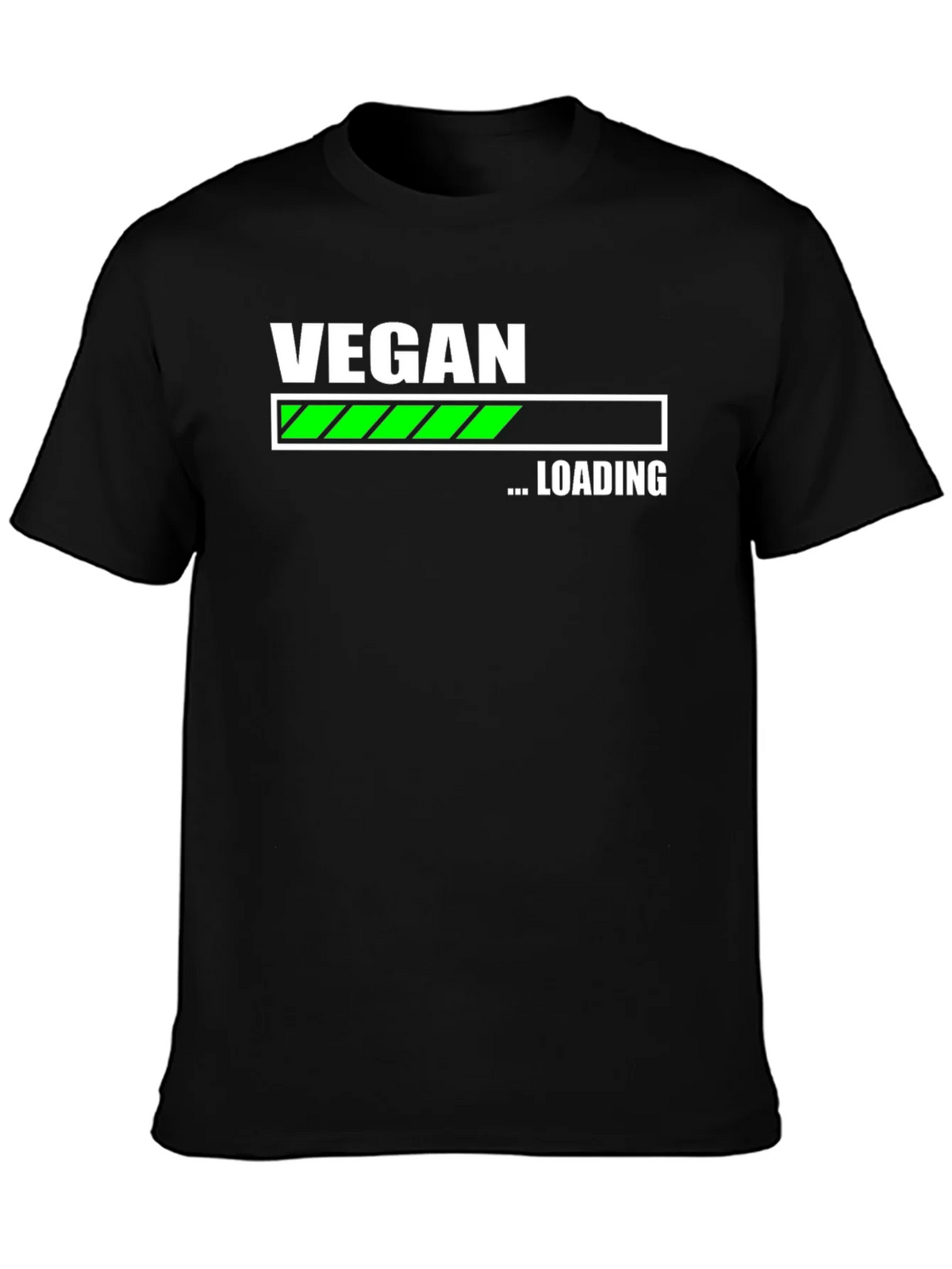 Vegan Loading T-Shirt - Black Cotton Blend product image 3