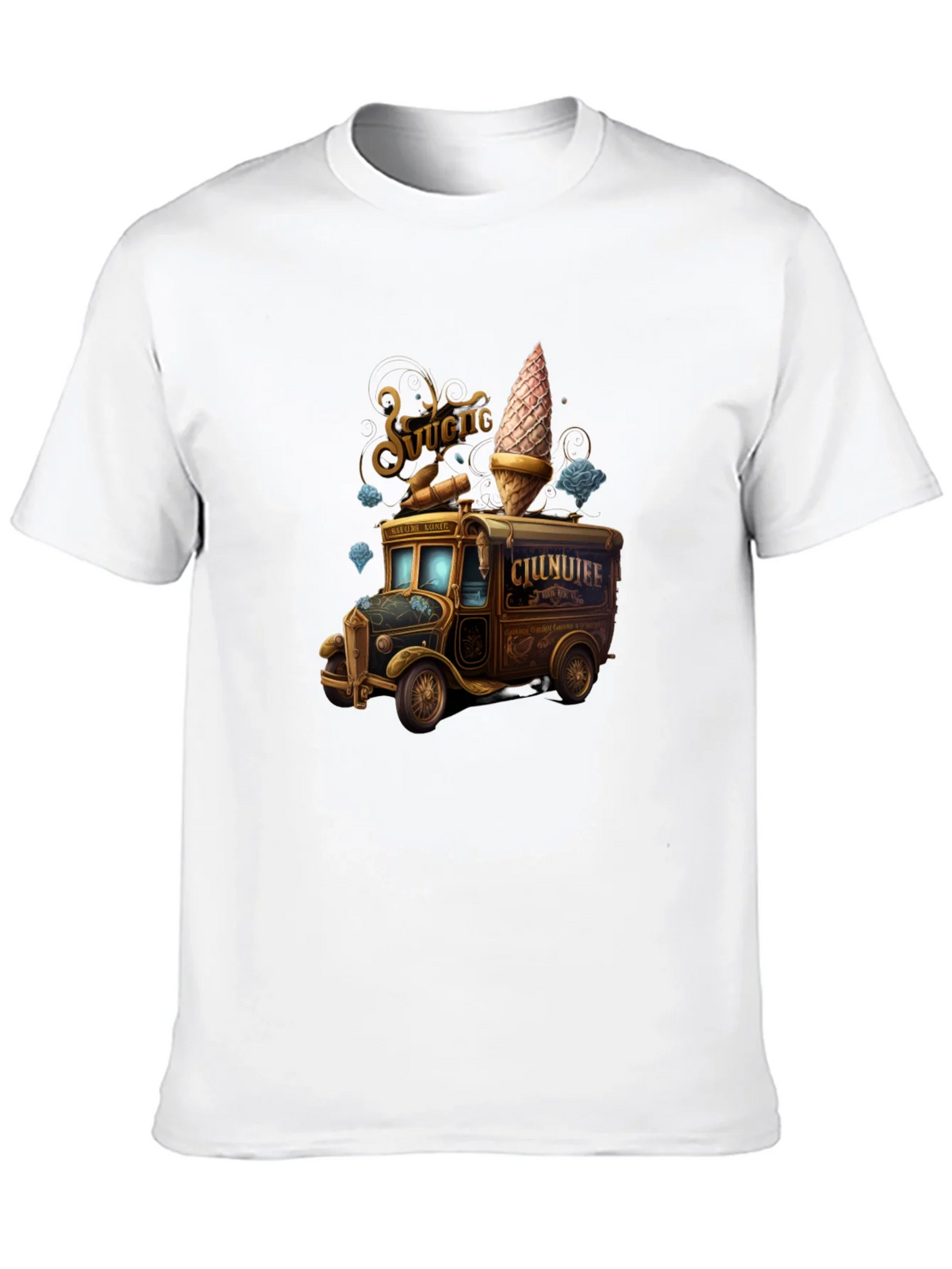 Vintage Ice Cream Truck Graphic Tee product image 9