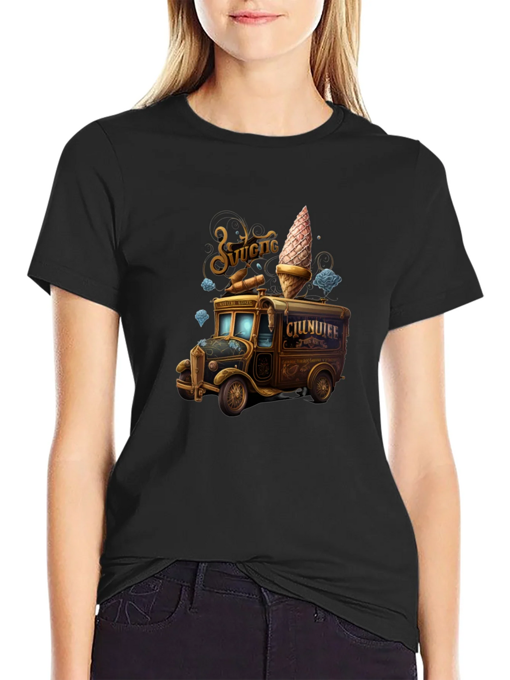 Vintage Ice Cream Truck Graphic Tee product image 2