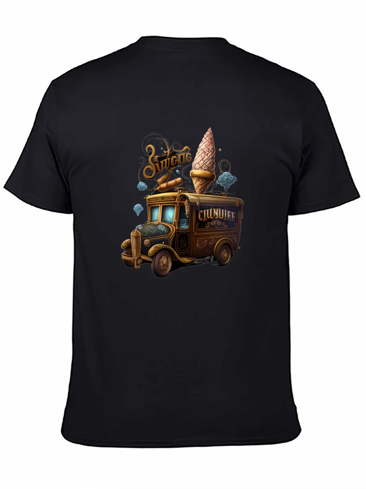 Vintage Ice Cream Truck Graphic Tee product image 4