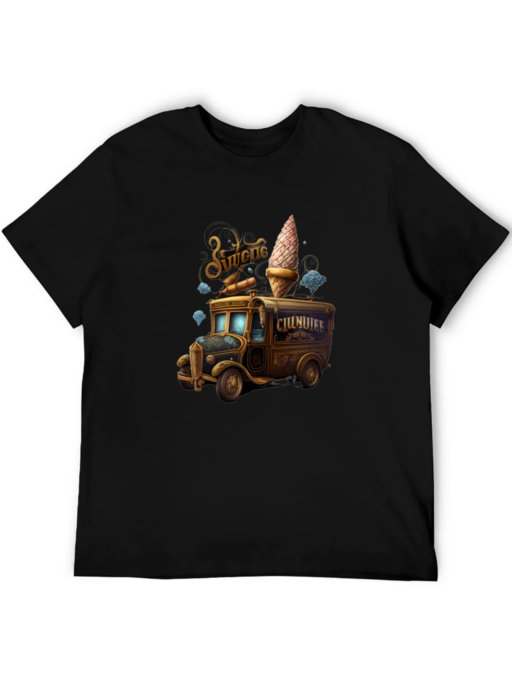 Vintage Ice Cream Truck Graphic Tee product image 5
