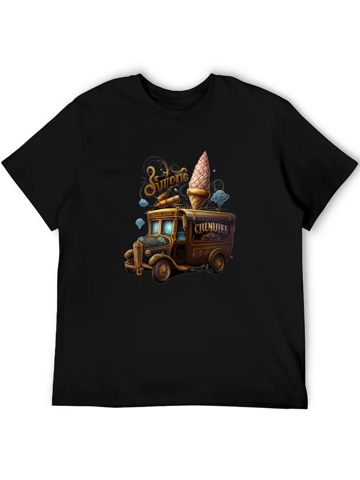 Vintage Ice Cream Truck Graphic Tee product image 5