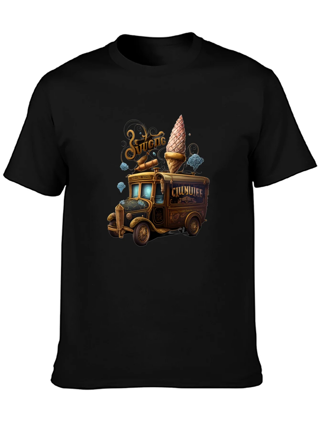 Vintage Ice Cream Truck Graphic Tee product image 3
