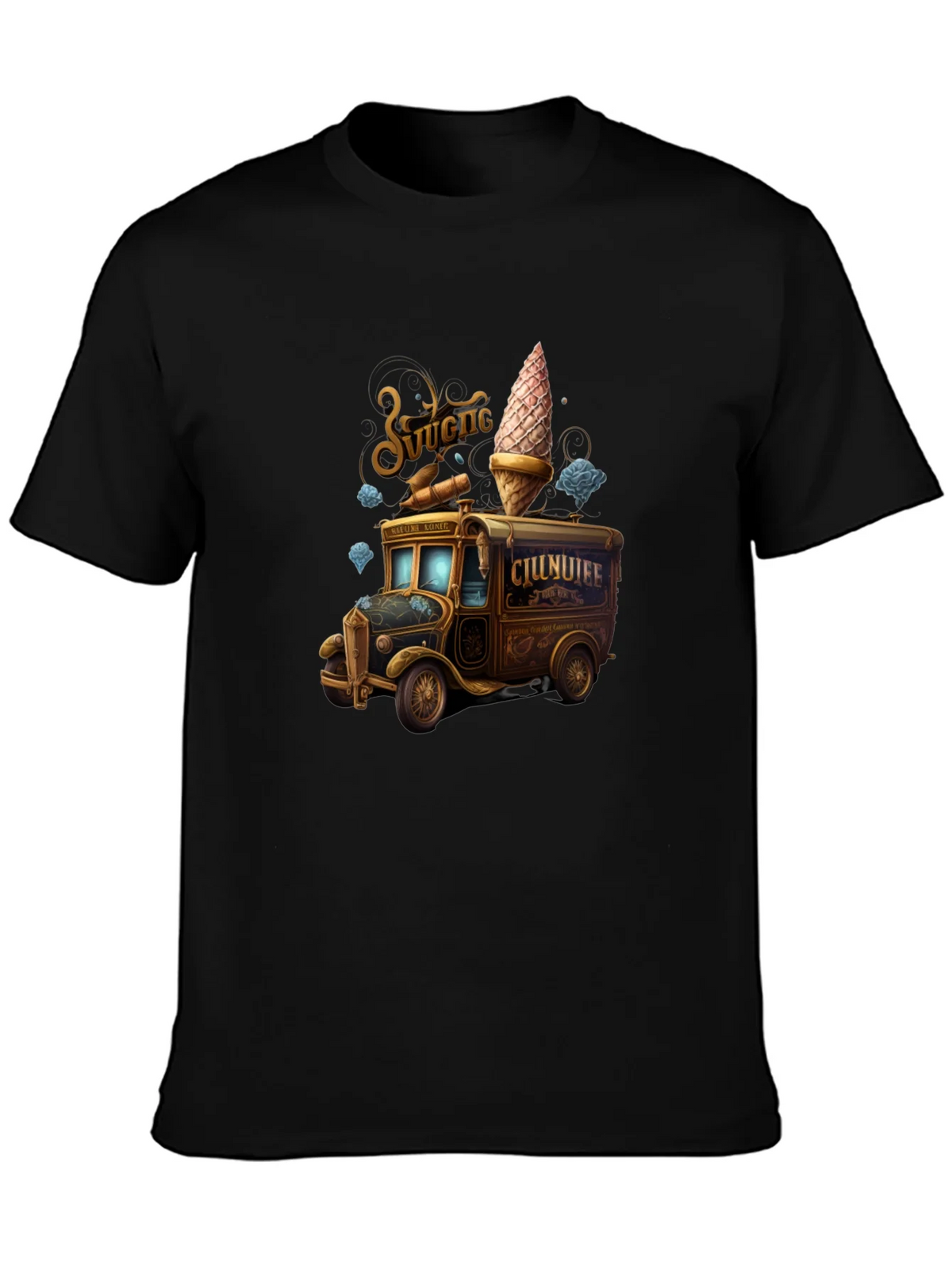 Vintage Ice Cream Truck Graphic Tee product image 3