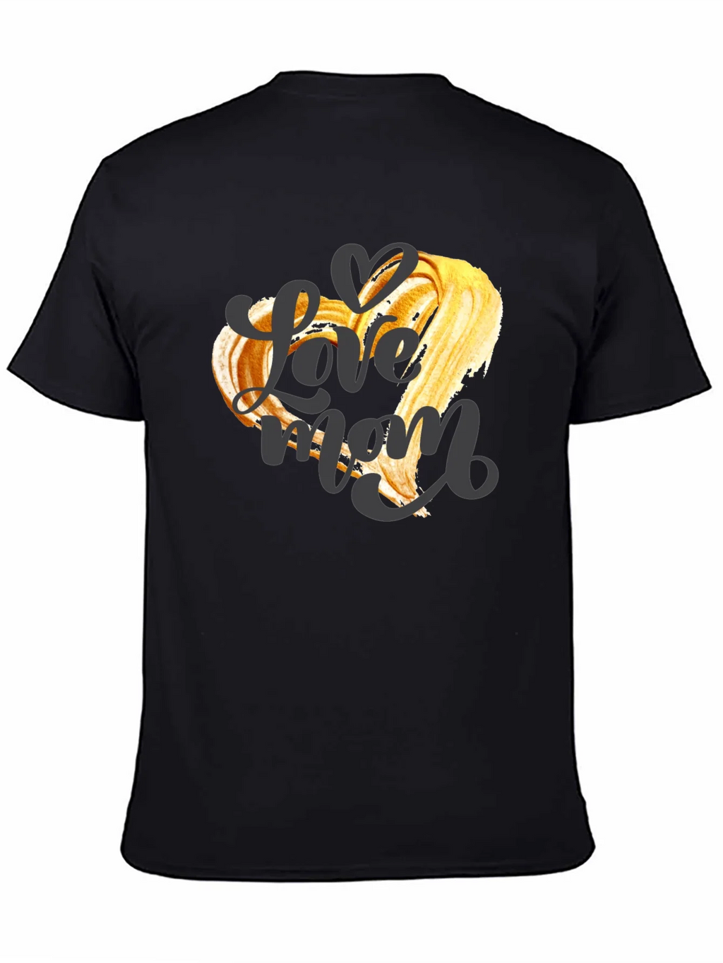 Love Mom Graphic T-Shirt - Black Crew Neck Tee product image 4