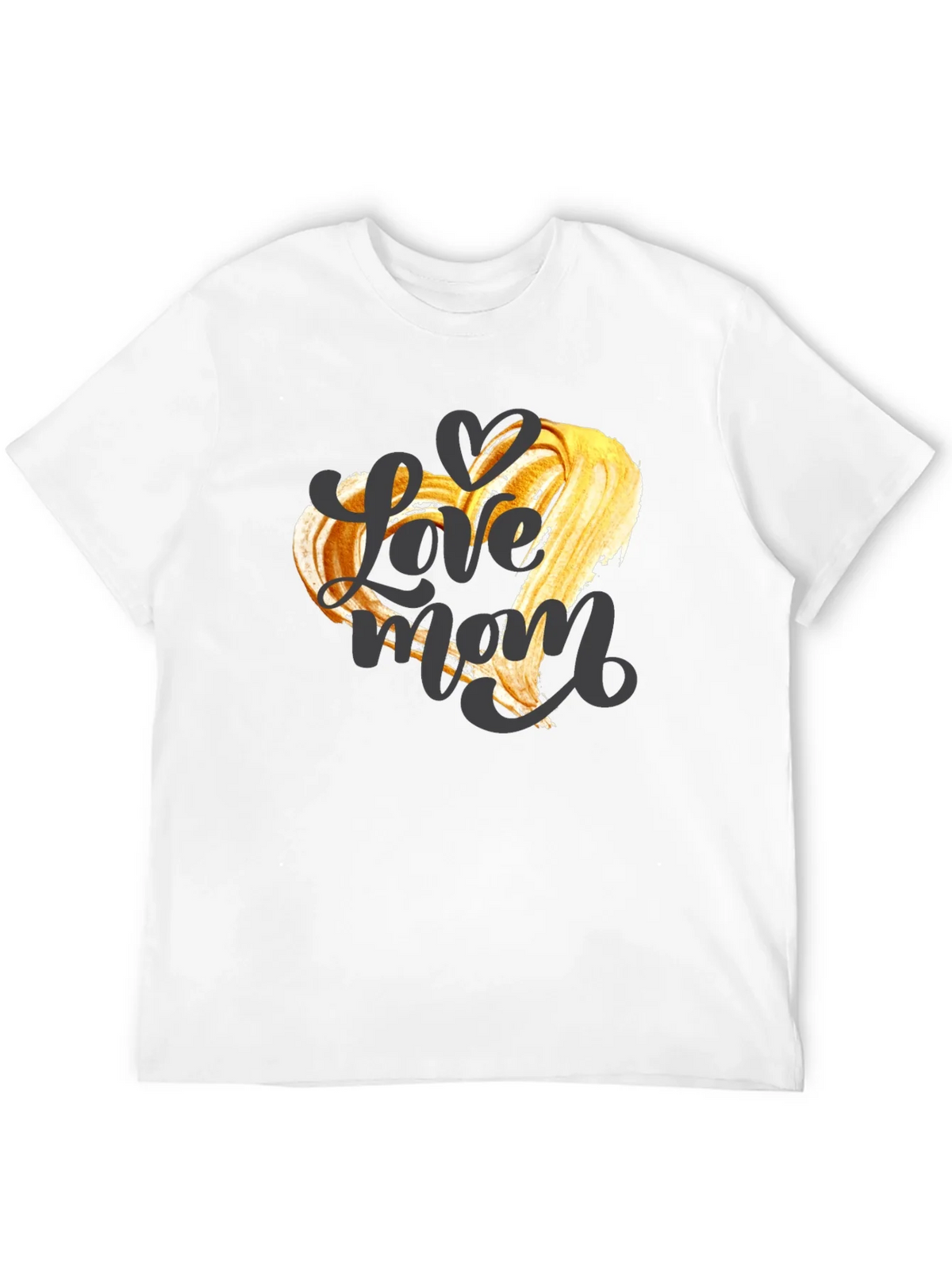 Love Mom Graphic T-Shirt - Black Crew Neck Tee product image 11