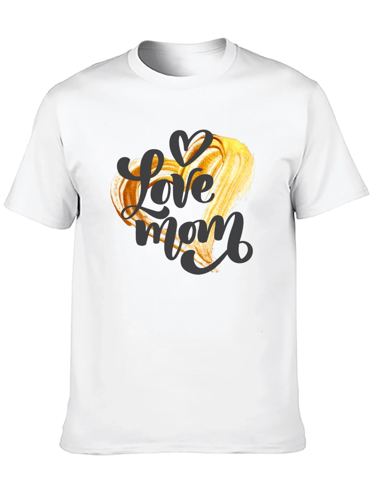 Love Mom Graphic T-Shirt - Black Crew Neck Tee product image 9