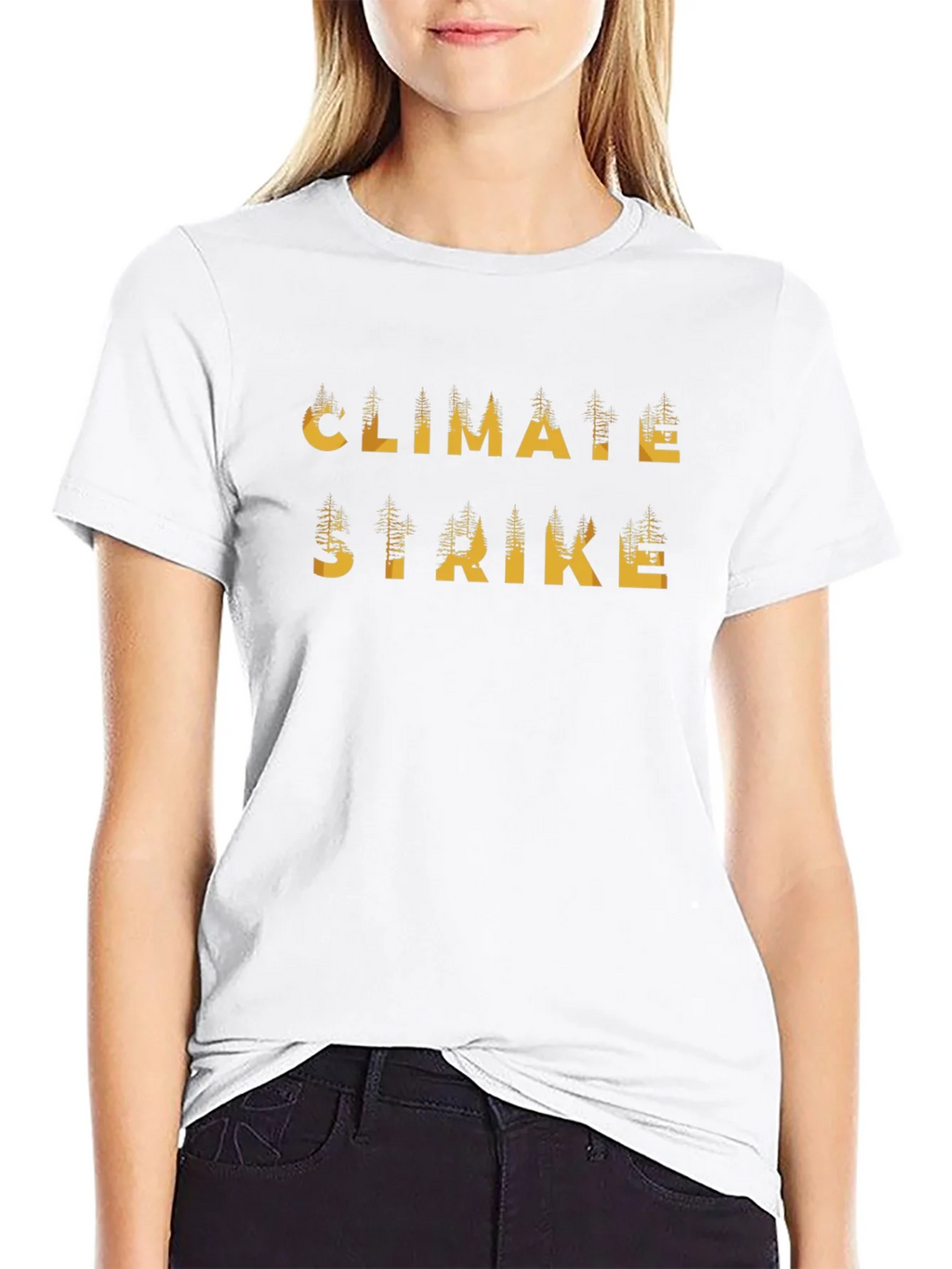 Climate Strike Black Graphic T-Shirt product image 8