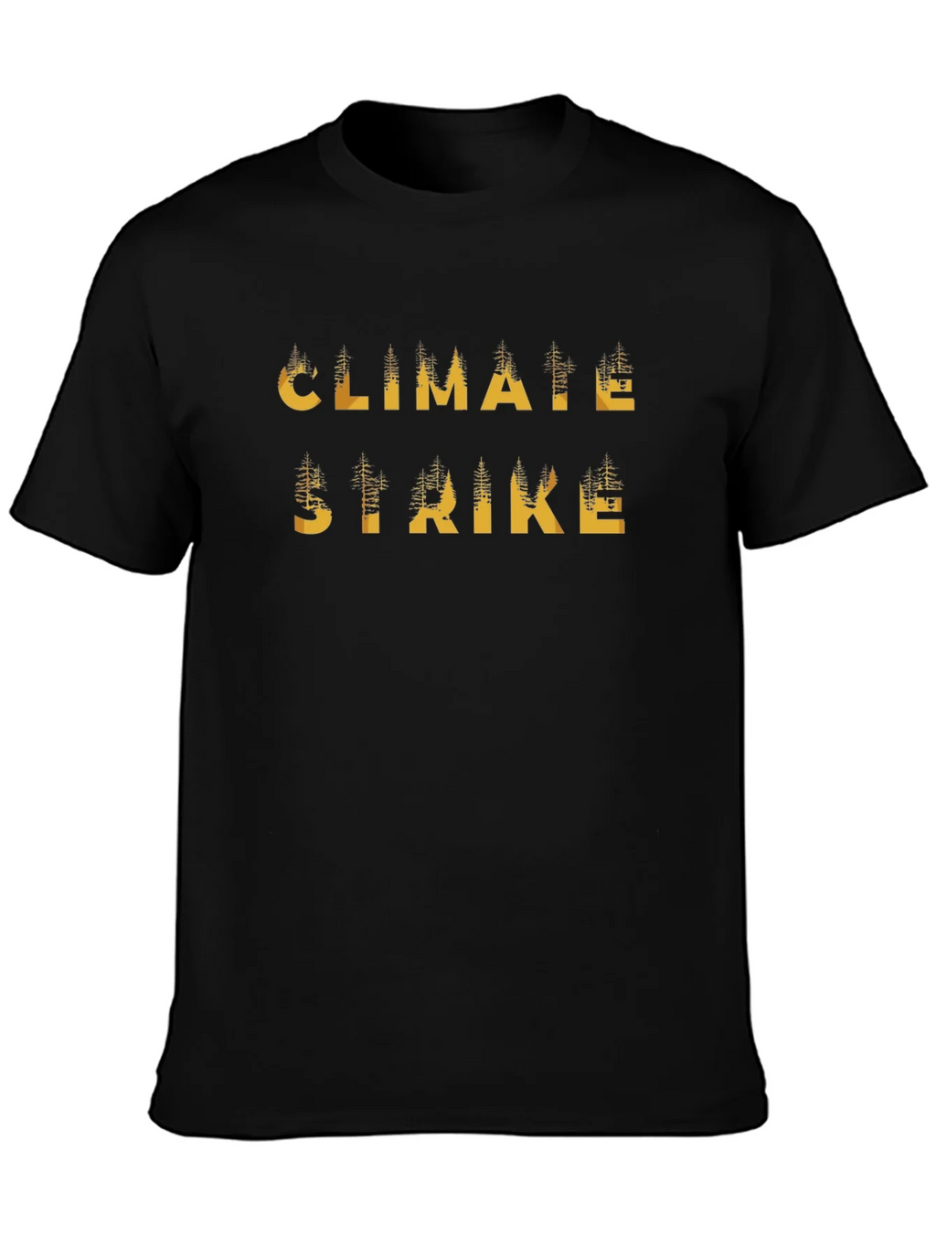 Climate Strike Black Graphic T-Shirt product image 3