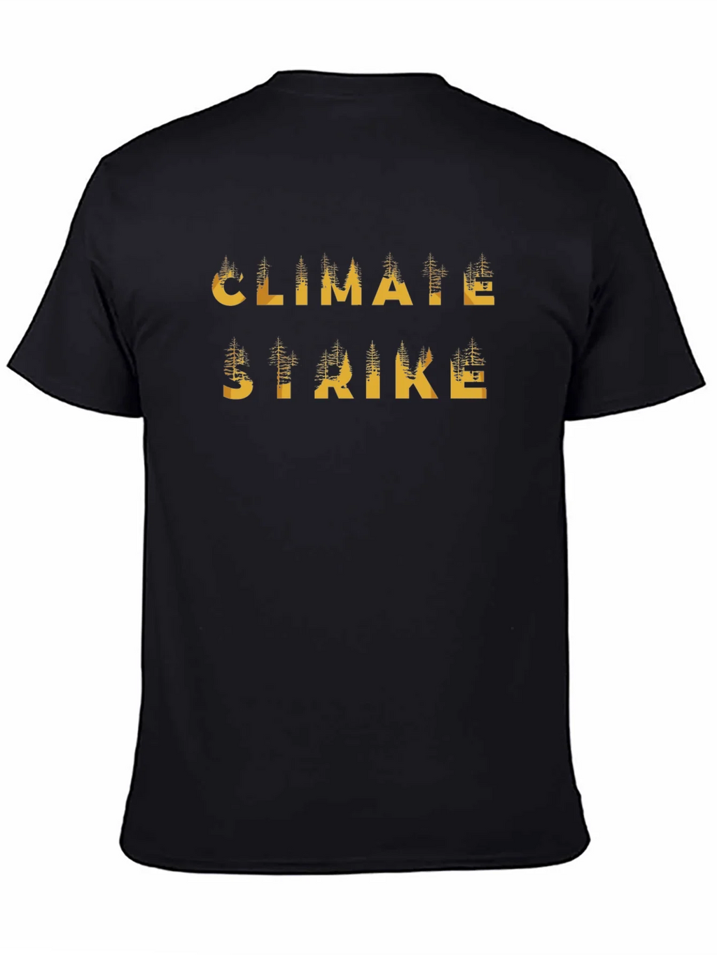 Climate Strike Black Graphic T-Shirt product image 4