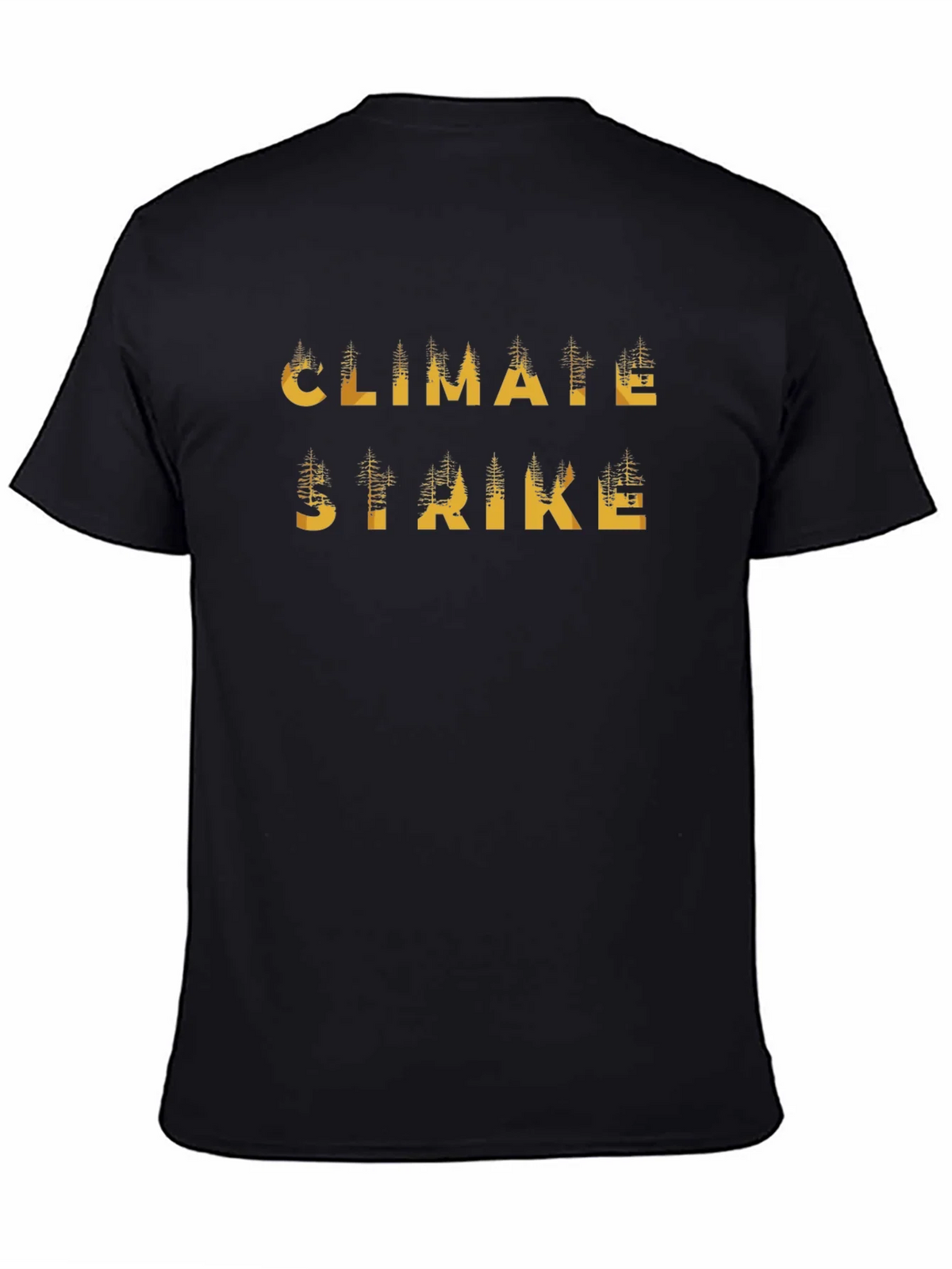 Climate Strike Black Graphic T-Shirt product image 4
