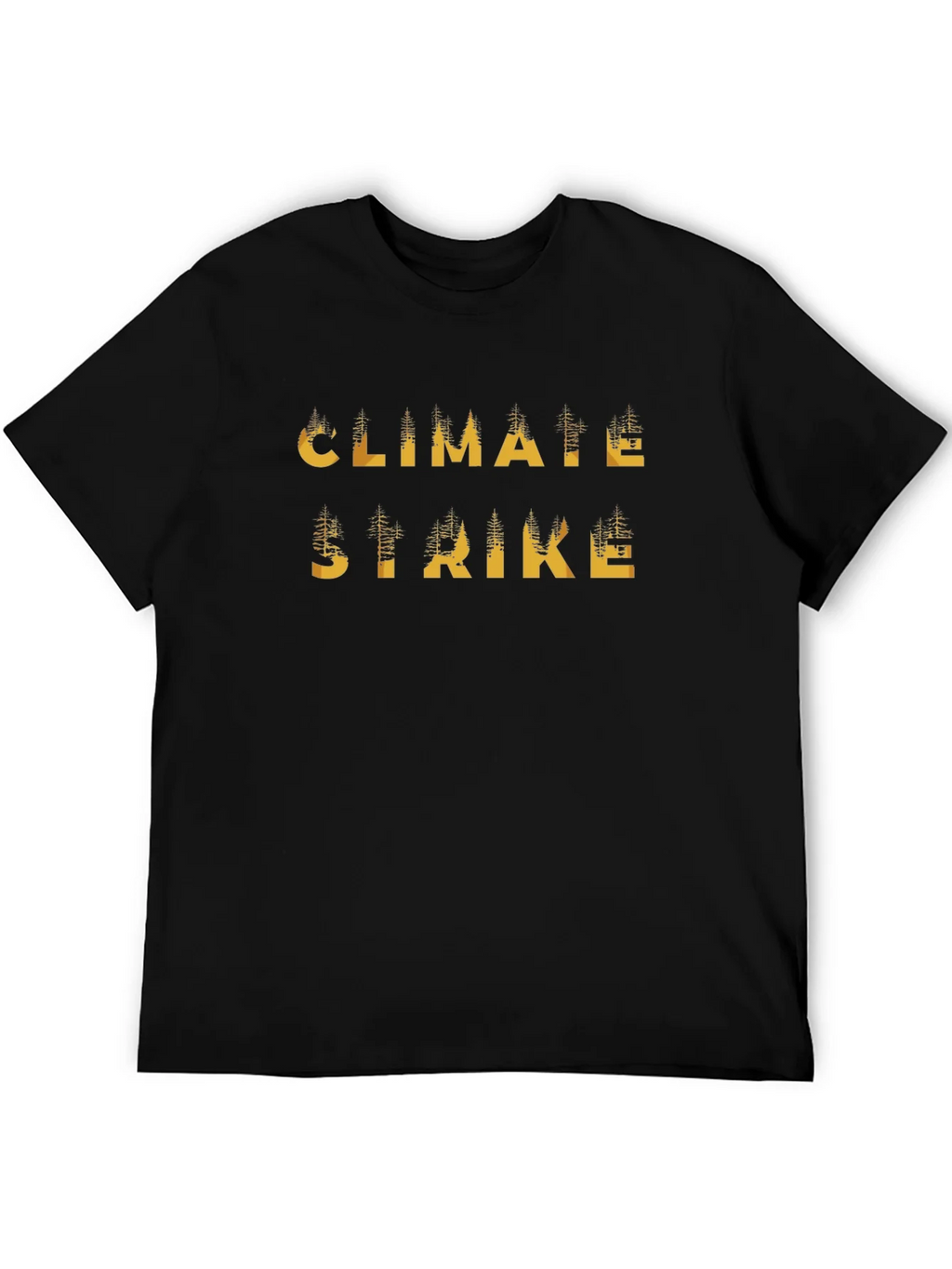 Climate Strike Black Graphic T-Shirt product image 5