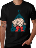 Dog in Stocking Graphic T-Shirt product image 1