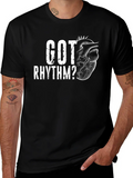 Got Rhythm? Graphic T-Shirt - Mens Black Tee product image 1