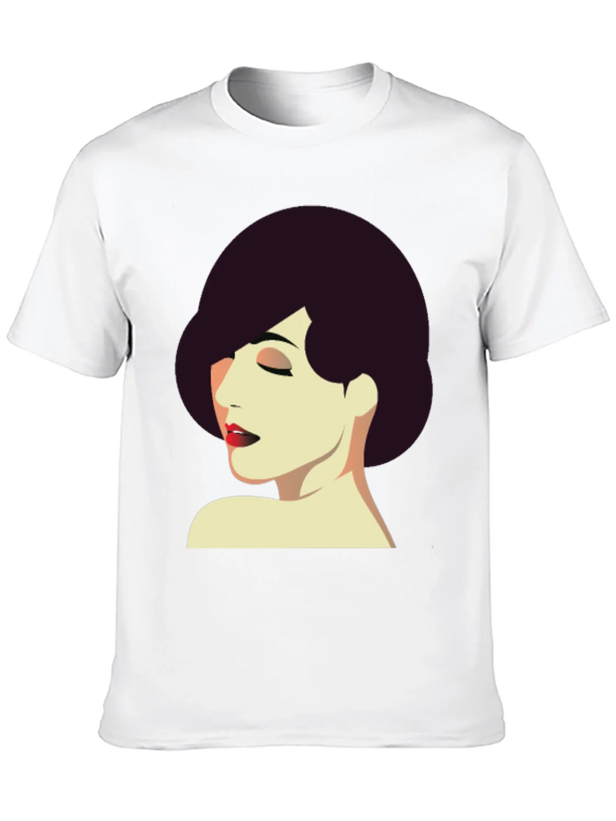 Retro Style Woman Graphic Tee - Black T-Shirt product image 9