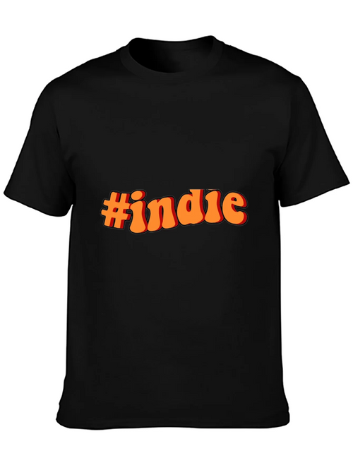 #indie Black T-Shirt - Retro Style product image 1