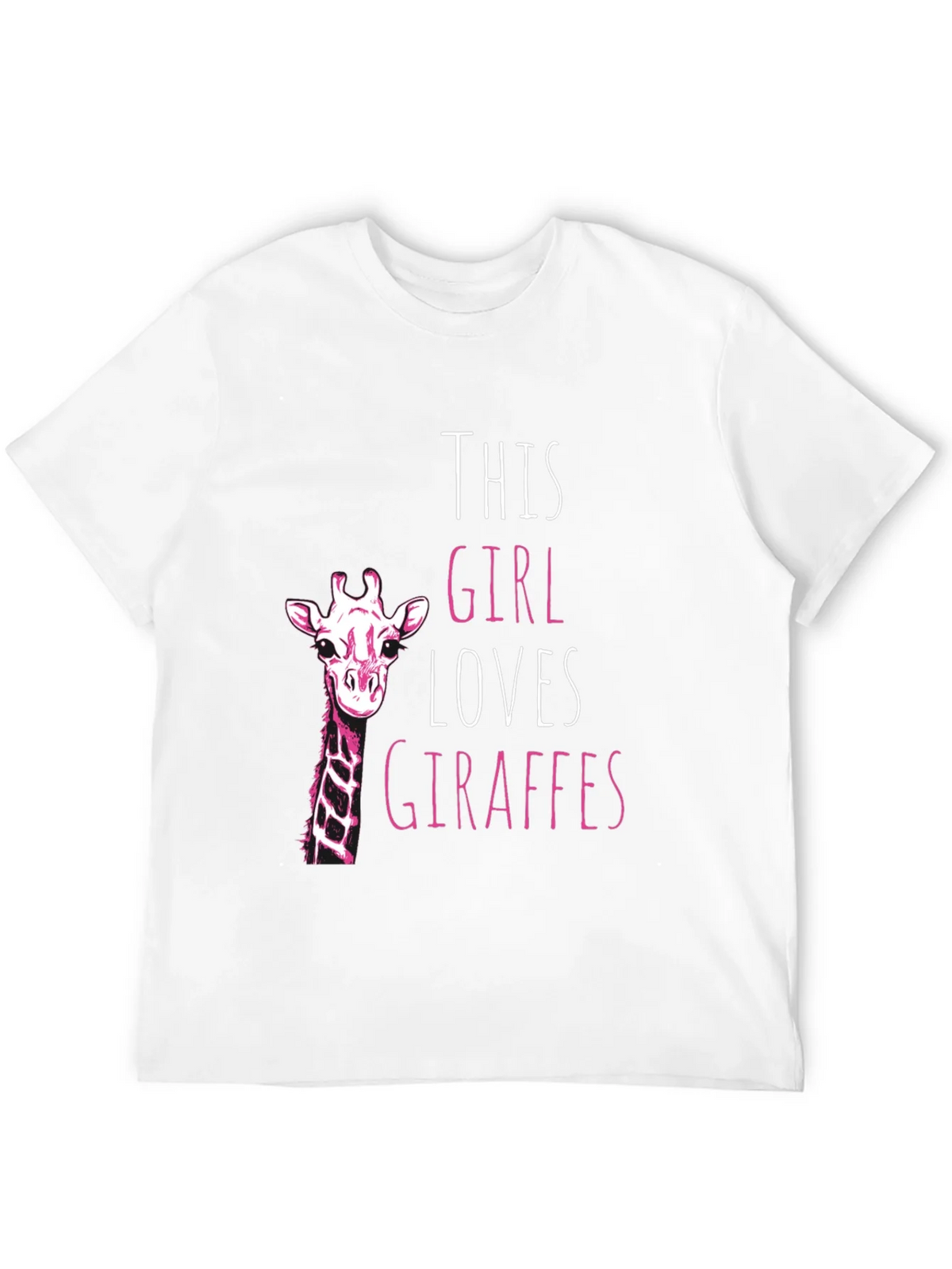 Giraffe Lover Black T-Shirt for Women product image 11