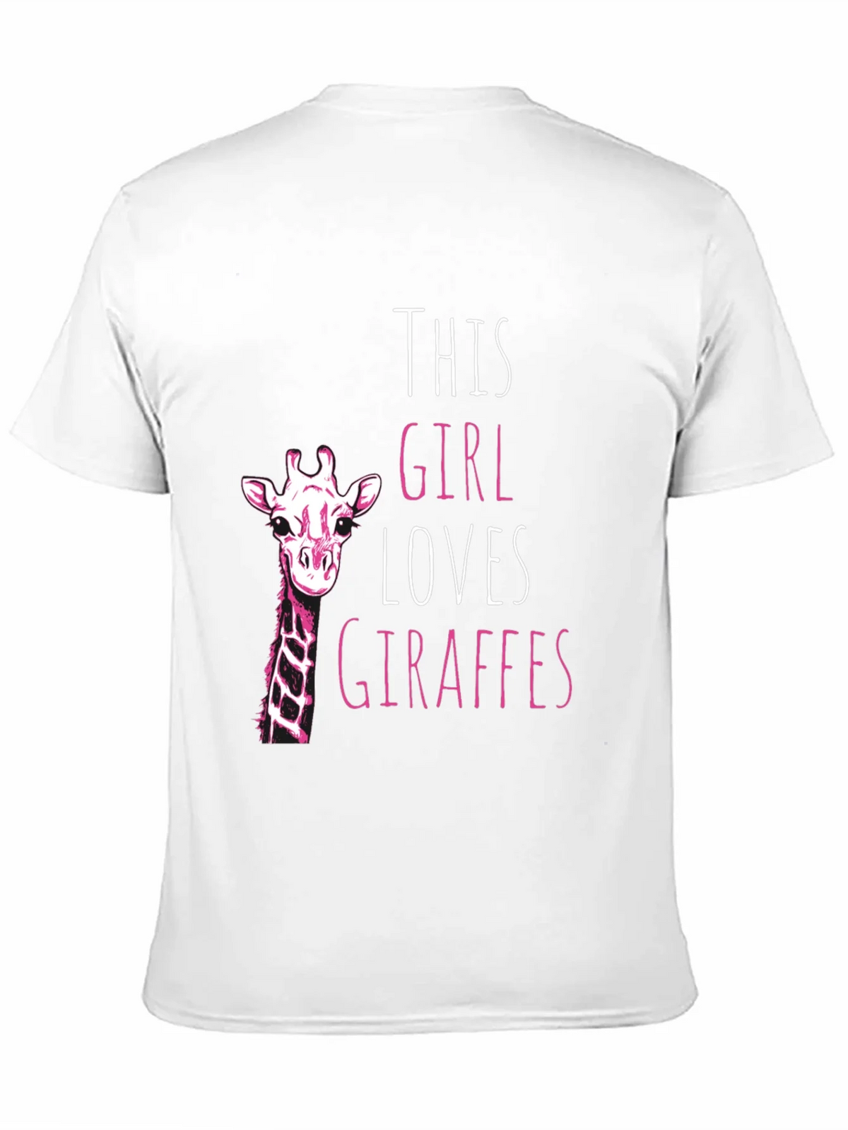 Giraffe Lover Black T-Shirt for Women product image 10