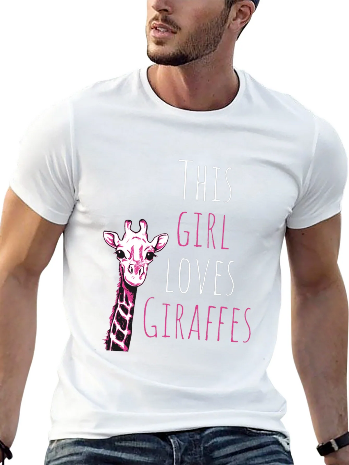 Giraffe Lover Black T-Shirt for Women product image 12