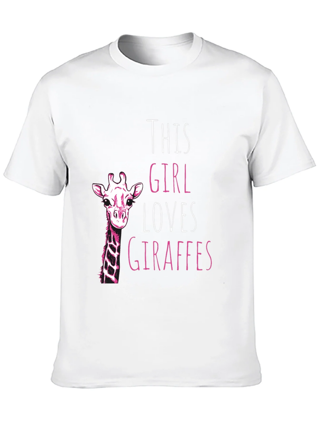 Giraffe Lover Black T-Shirt for Women product image 9
