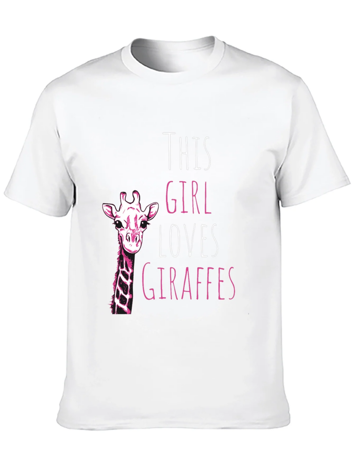 Giraffe Lover Black T-Shirt for Women product image 9