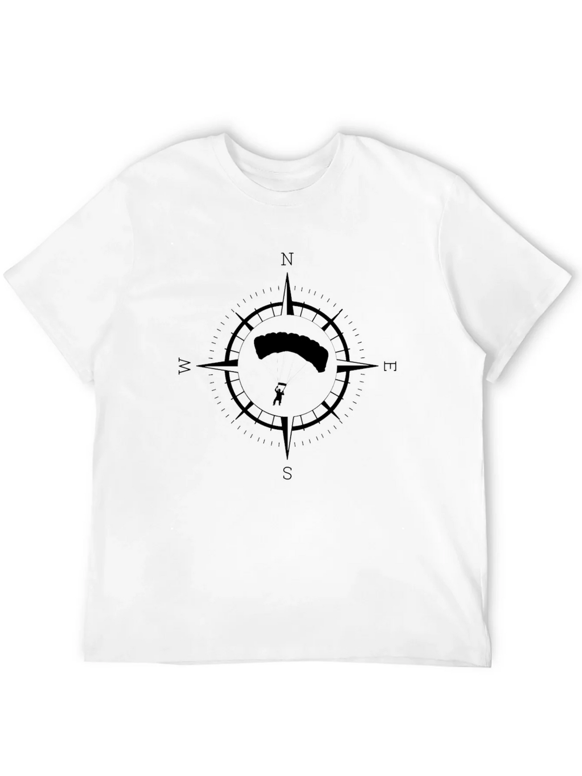 Skydiving Compass Black T-Shirt product image 11