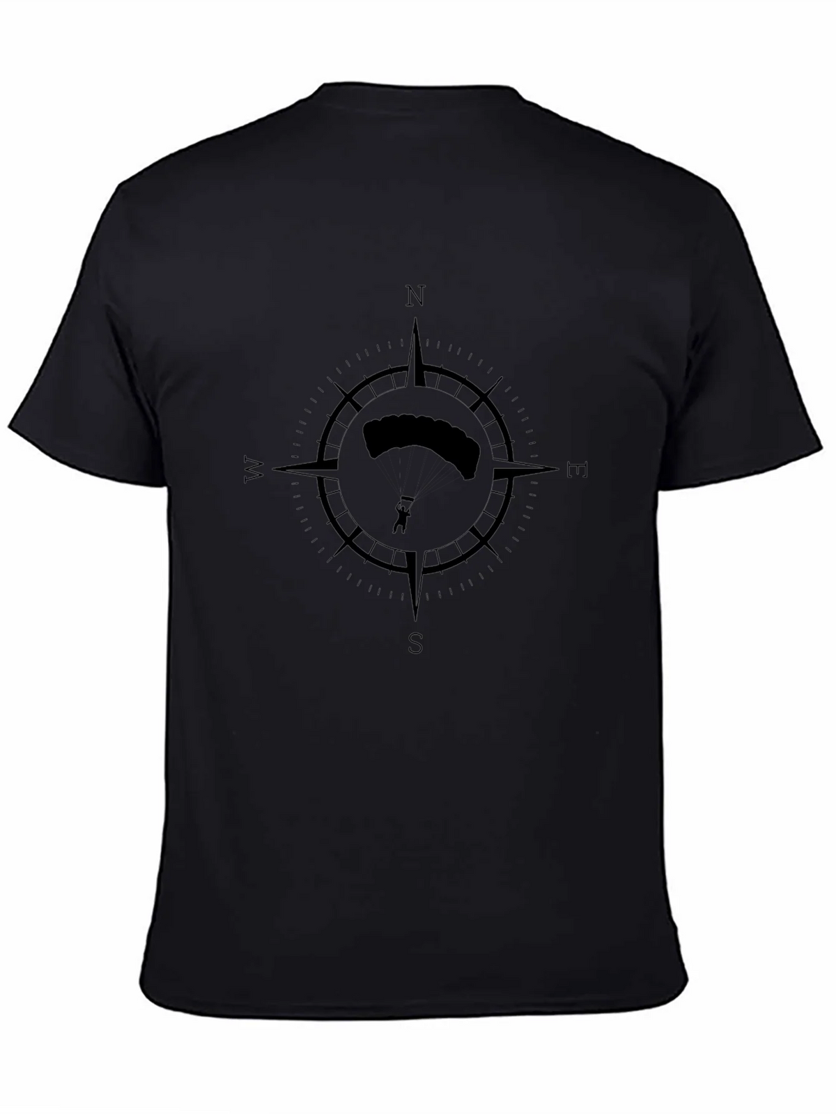 Skydiving Compass Black T-Shirt product image 4