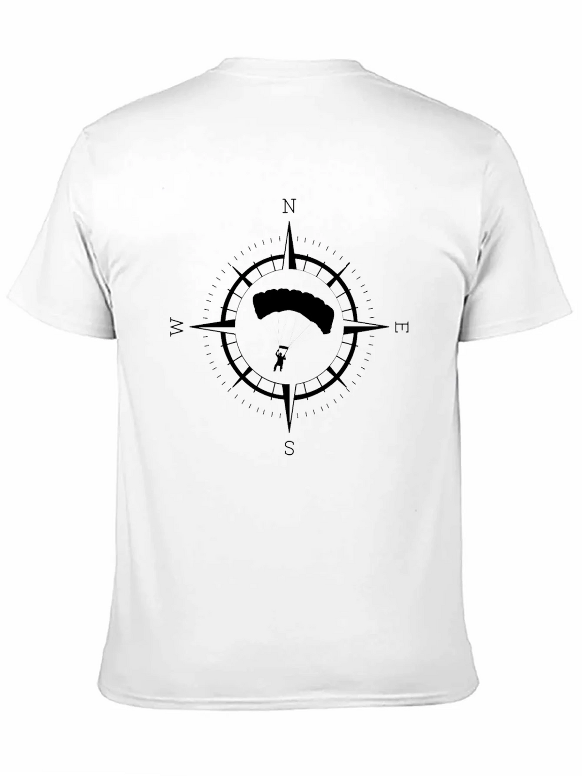 Skydiving Compass Black T-Shirt product image 10
