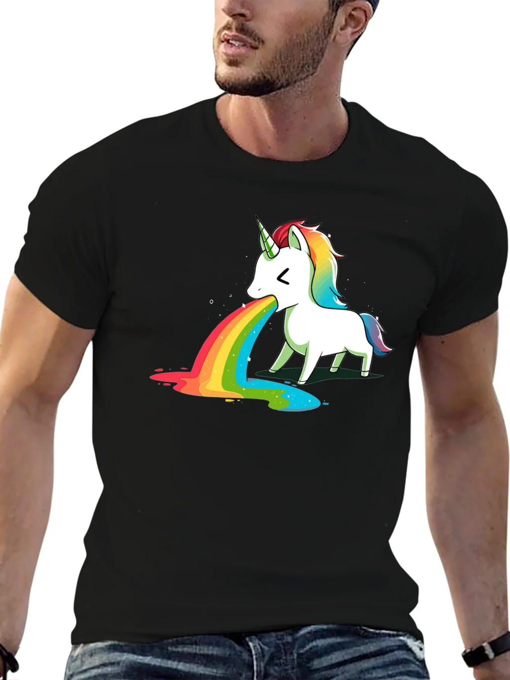 Unicorn Puking Rainbow T-Shirt product image 6