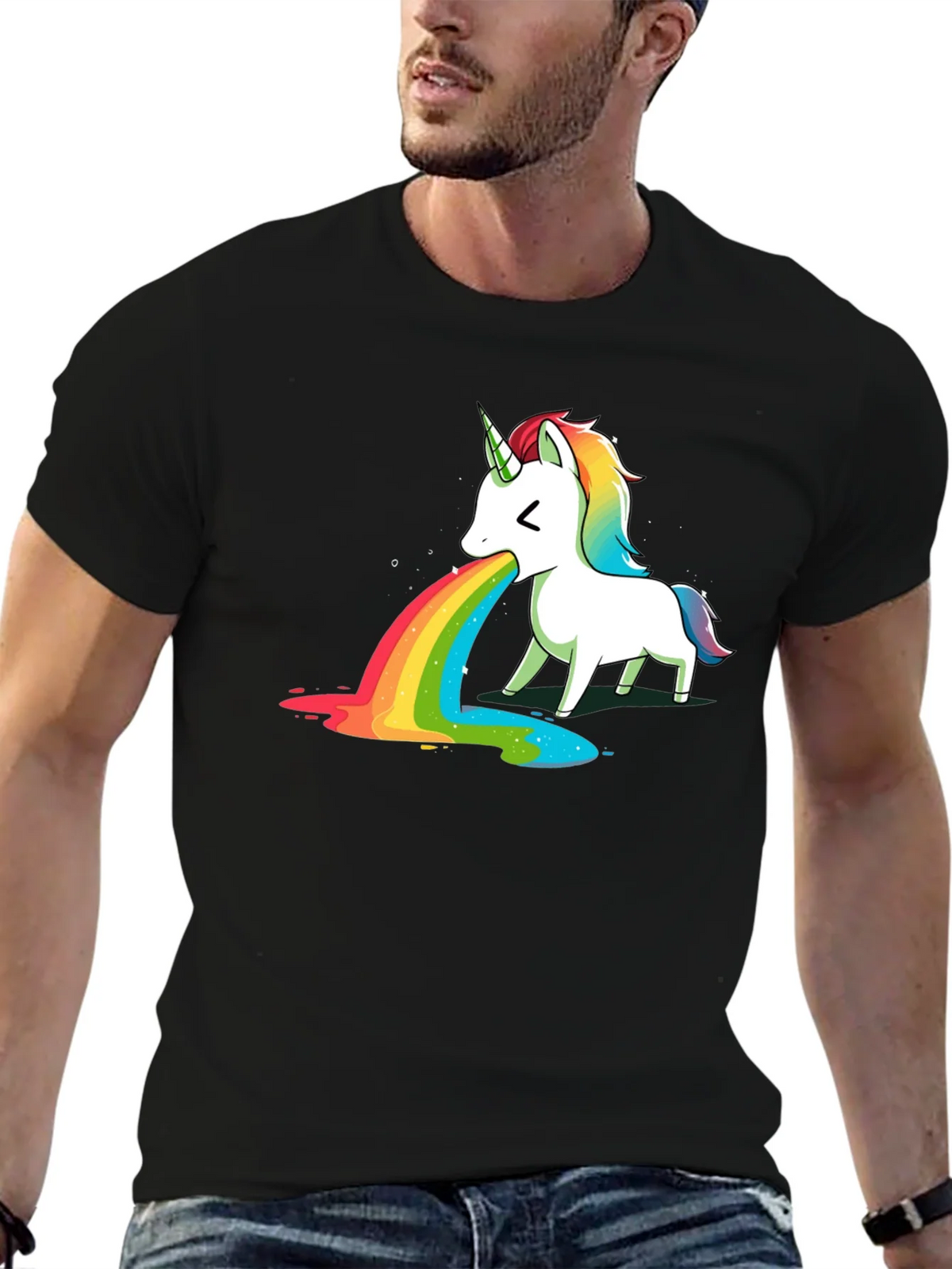 Unicorn Puking Rainbow T-Shirt product image 6