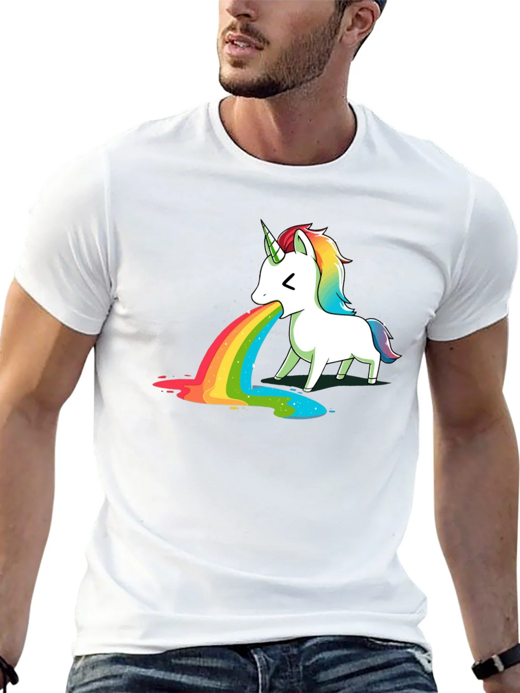 Unicorn Puking Rainbow T-Shirt product image 12