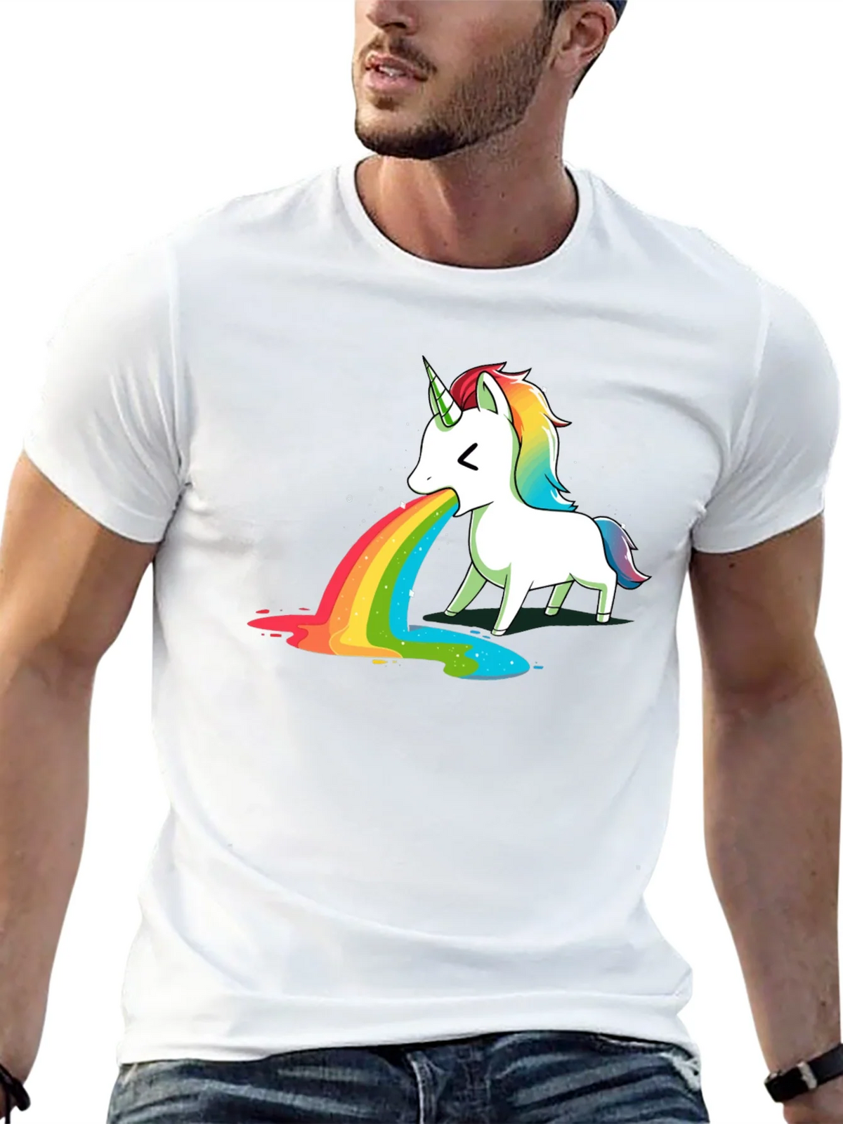 Unicorn Puking Rainbow T-Shirt product image 12