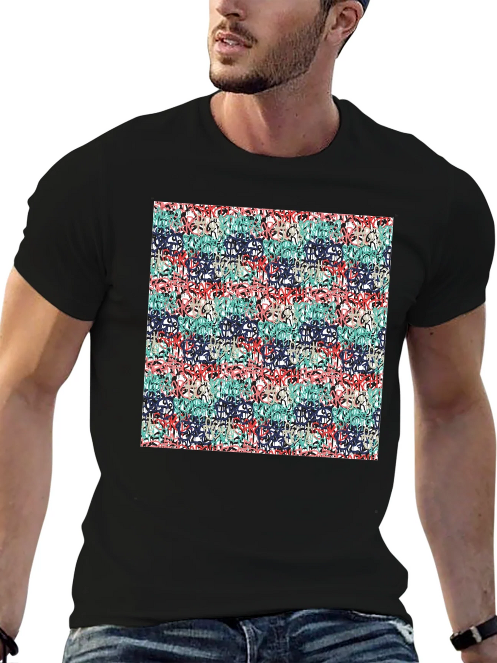 Abstract Graffiti Style T-Shirt product image 6