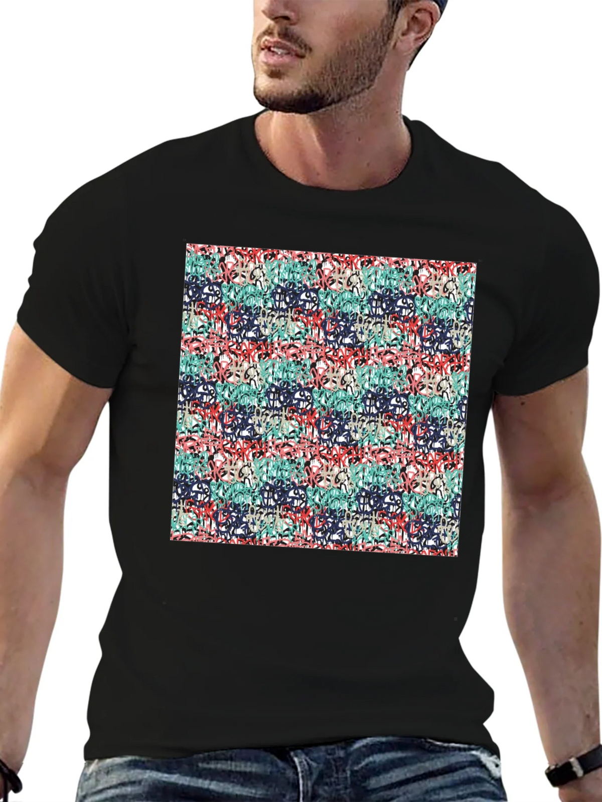 Abstract Graffiti Style T-Shirt product image 6