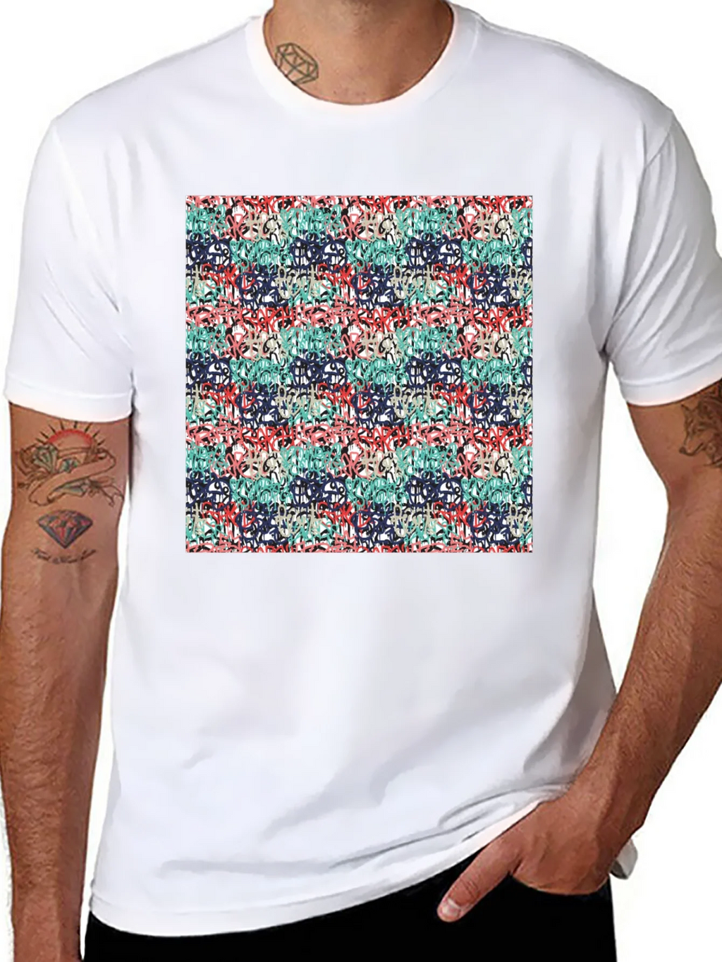Abstract Graffiti Style T-Shirt product image 7