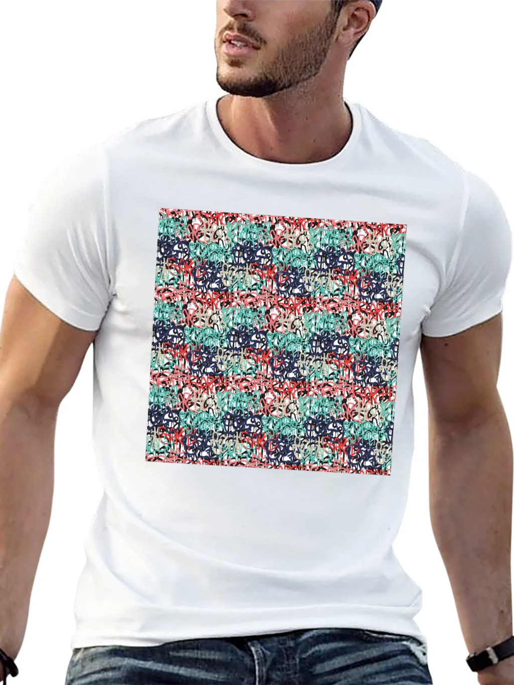 Abstract Graffiti Style T-Shirt product image 12