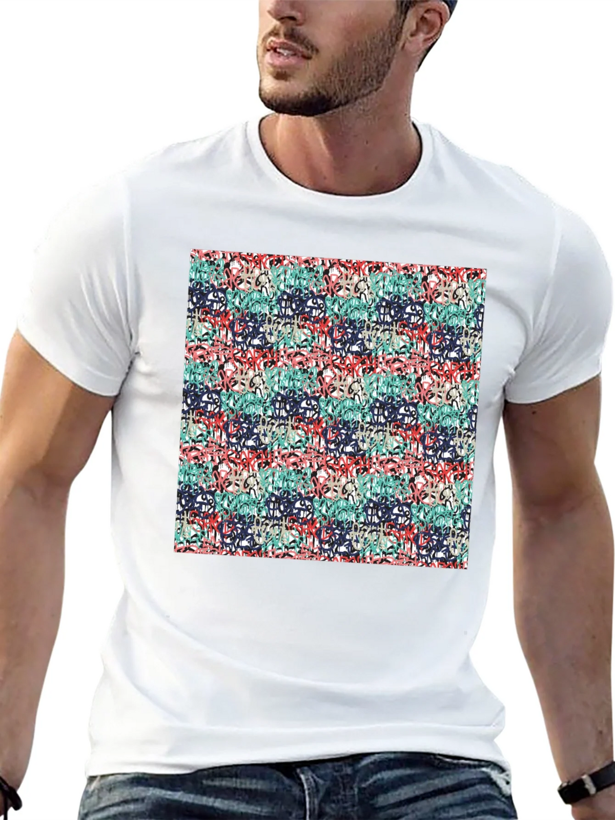 Abstract Graffiti Style T-Shirt product image 12