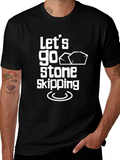 Lets Go Stone Skipping Graphic T-Shirt product image 1