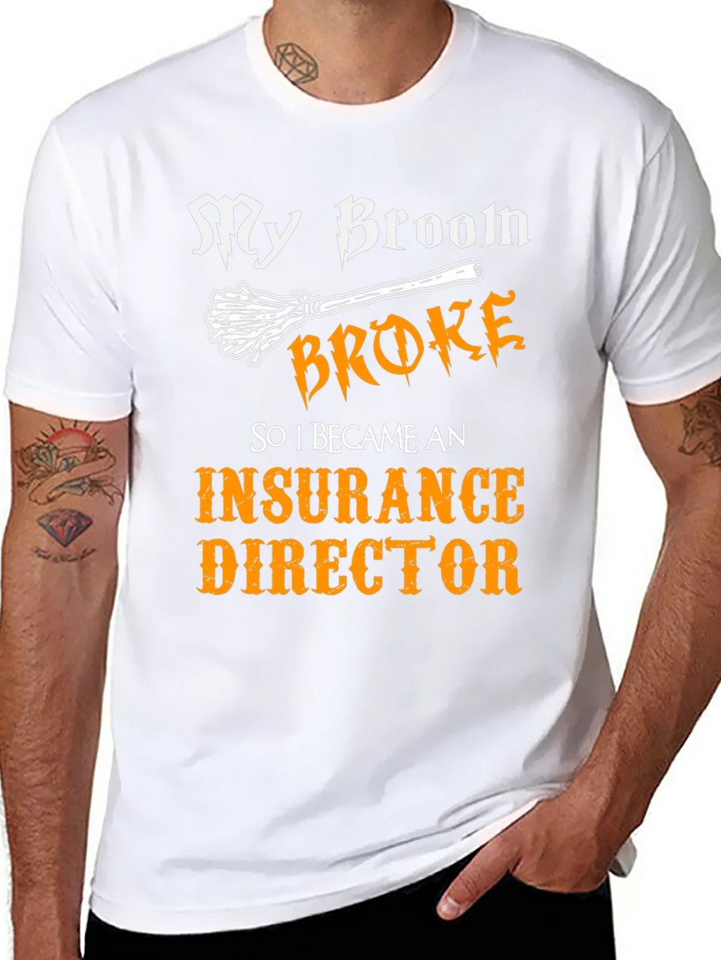 My Broom Broke Insurance Director T-Shirt product image 7
