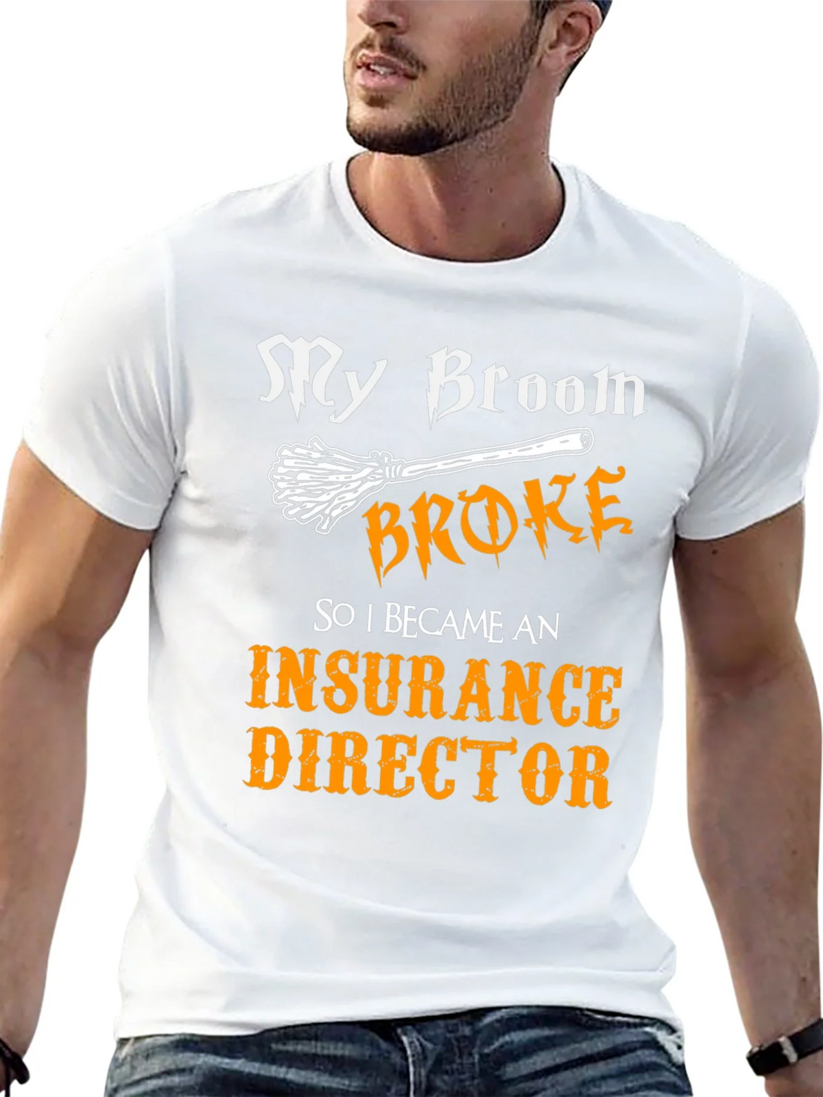 My Broom Broke Insurance Director T-Shirt product image 12