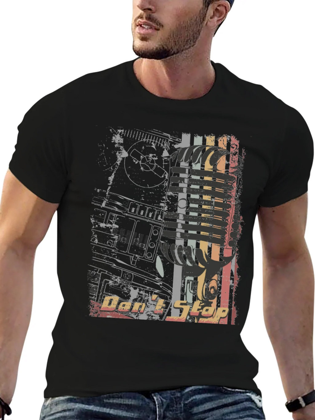 Retro Dont Stop Graphic Print Tee product image 6