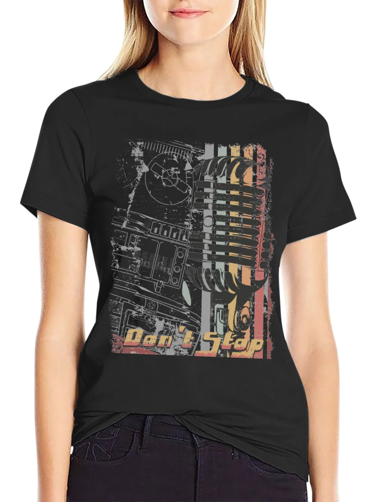 Retro Dont Stop Graphic Print Tee product image 2