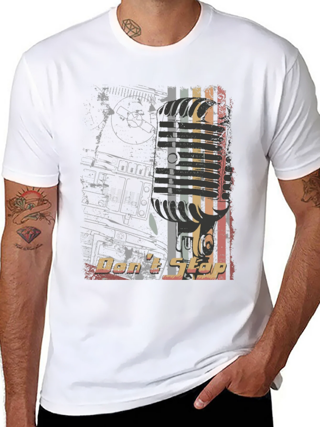 Retro Dont Stop Graphic Print Tee product image 7
