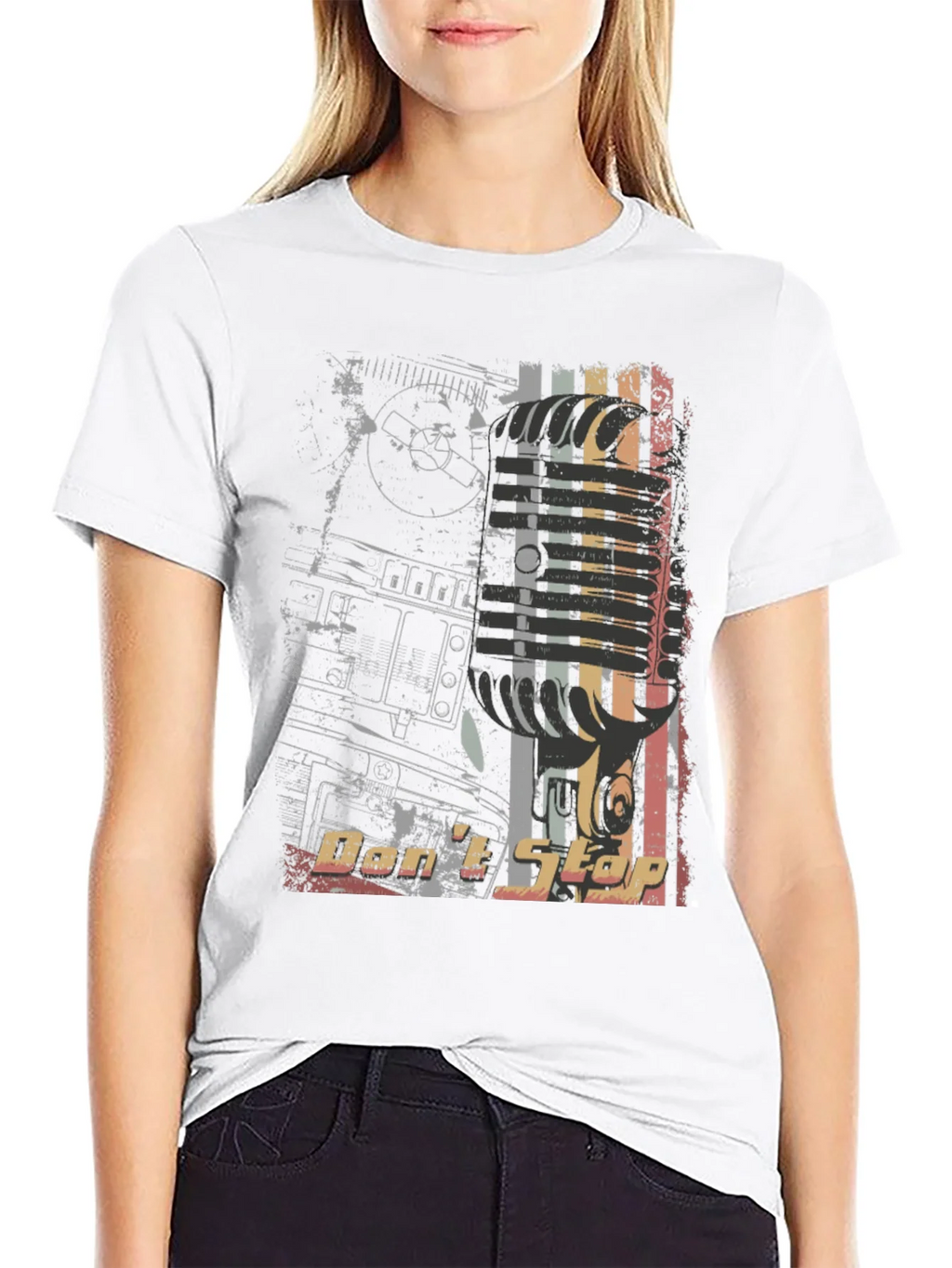 Retro Dont Stop Graphic Print Tee product image 8